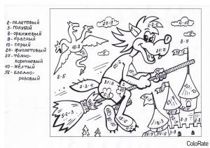 Раскраски Умножение и Деление для школьников