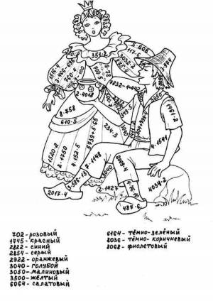 Раскраски С примерами 4 класс на умножение и деление столбиком