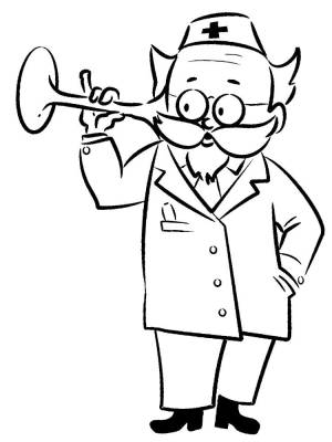 Раскраски врач, Раскраска Врач Профессии
