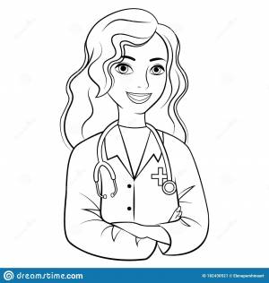 Рисунок врача легкий