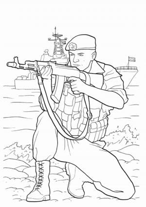 Рисунок на тему Военная профессия
