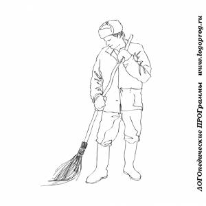 Картинки-раскраски на тему профессии