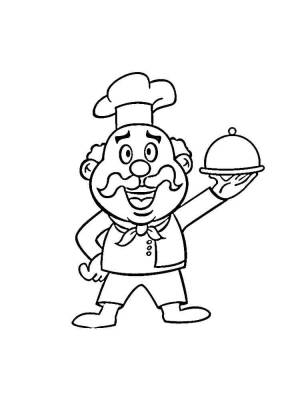 Раскраски Повар