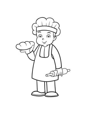 Раскраски Повар
