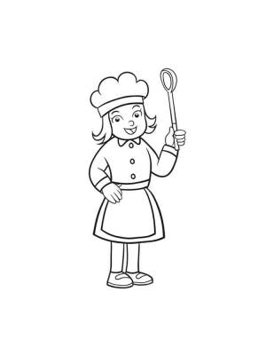 Раскраски Повар