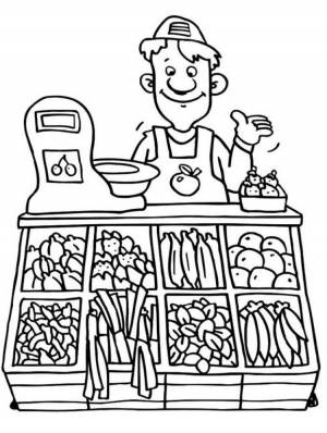 Раскраски профессии в детском саду