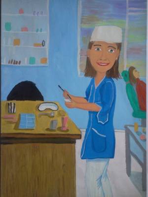 Рисунок в садик на тему профессии