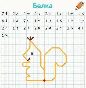 Графический диктант по клеточкам