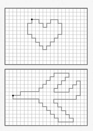 Рисунки по клеточкам графический диктант