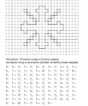Графический диктант по клеточкам