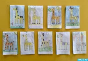 Занятие по рисованию для подготовительной к школе группы «Графический диктант по клеточкам»