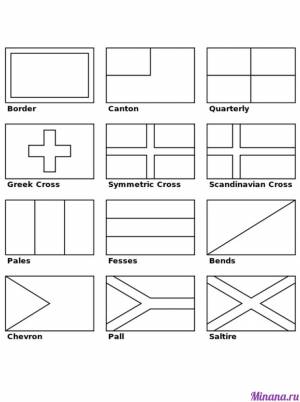 Раскраска флаг