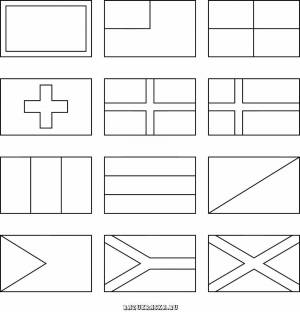 Раскраски Все флаги мира