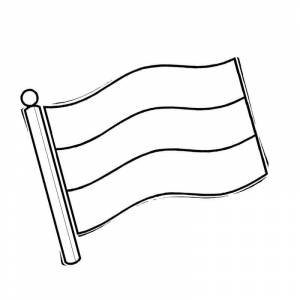 Раскраска Флаг России 8