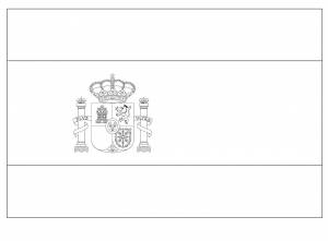 Раскраска Флаг Испании