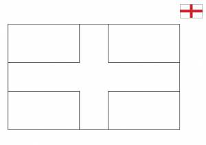 Раскраска Флаг Англии