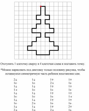 Графический диктант по клеточкам