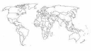 Раскраска Страны мира для детей с фото