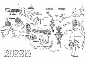 Раскраски Страны мира для детей