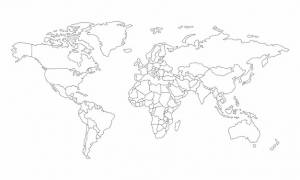 Контурная карта стран Изображения