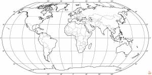 Исследуйте the World с бесплатными раскрасками Карта мира