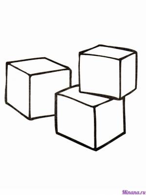 Раскраска кубики