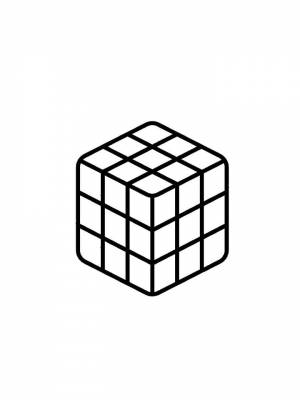 Раскраска для детей кубики способ