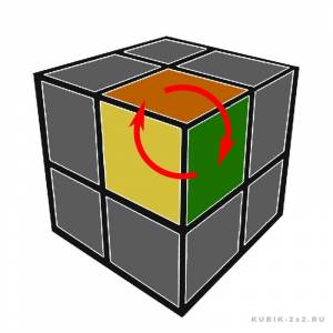 Как собрать кубик 2х2 второй слой схема