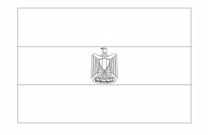 Раскраска Флаг Египта