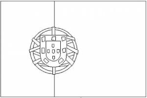 Раскраски Флаг португалии