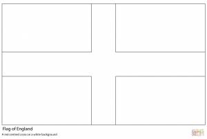 Раскраска Флаг Англии