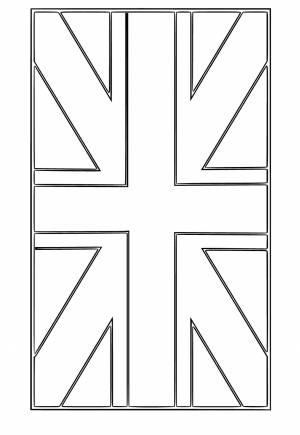 Раскраска Флаг Великобритания