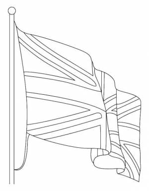 Раскраски Раскраска Британский флаг
