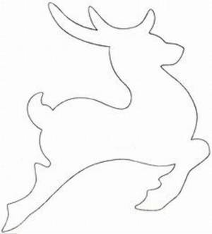Трафарет олень