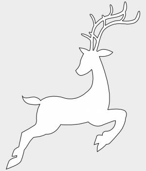 DataLife Engine > Версия для печати > Северный олень трафарет
