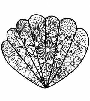 Раскраска Ракушка