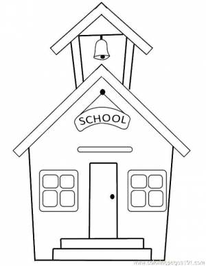 Раскраски Раскраска Школа школа