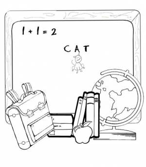 Раскраска Школа