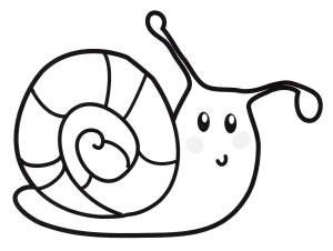 Раскраска Маленькая улитка