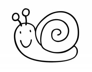 Раскраски Раскраска Улитка Раскраски для малышей
