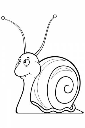 Раскраска Шелби улитка