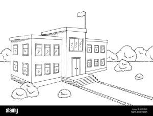 Школа раскраска для детей