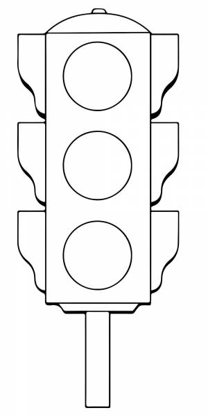 Раскраска Светофор