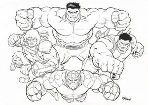 Раскраска Халка