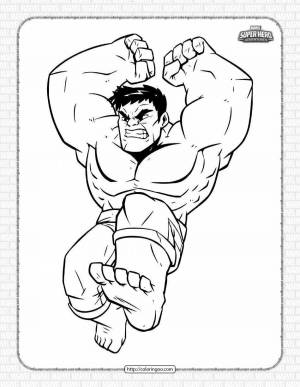 Раскраски Марвел халк