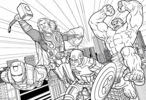 Раскраска марвел мстители
