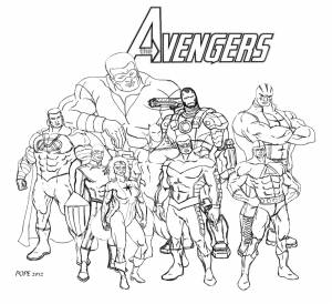Раскраска марвел мстители