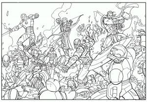 Раскраска Мстители
