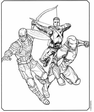 Раскраска Мстители финал