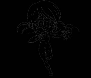 Раскраска Кукла Леди Баг